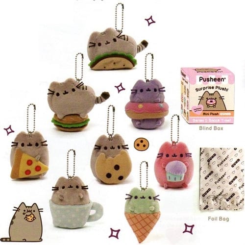Pusheen 3" Surprise Plushie Keychains: Snack Time