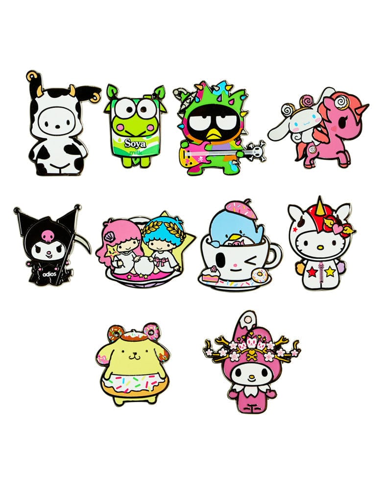 Spin Master tokidoki X Hello Kitty and Friends Enamel Pins Surprise Box Kawaii Gifts