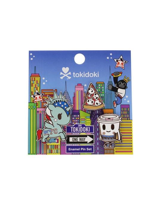TKDK tokidoki NYC 3 Enamel Pins Set Kawaii Gifts 840080804064