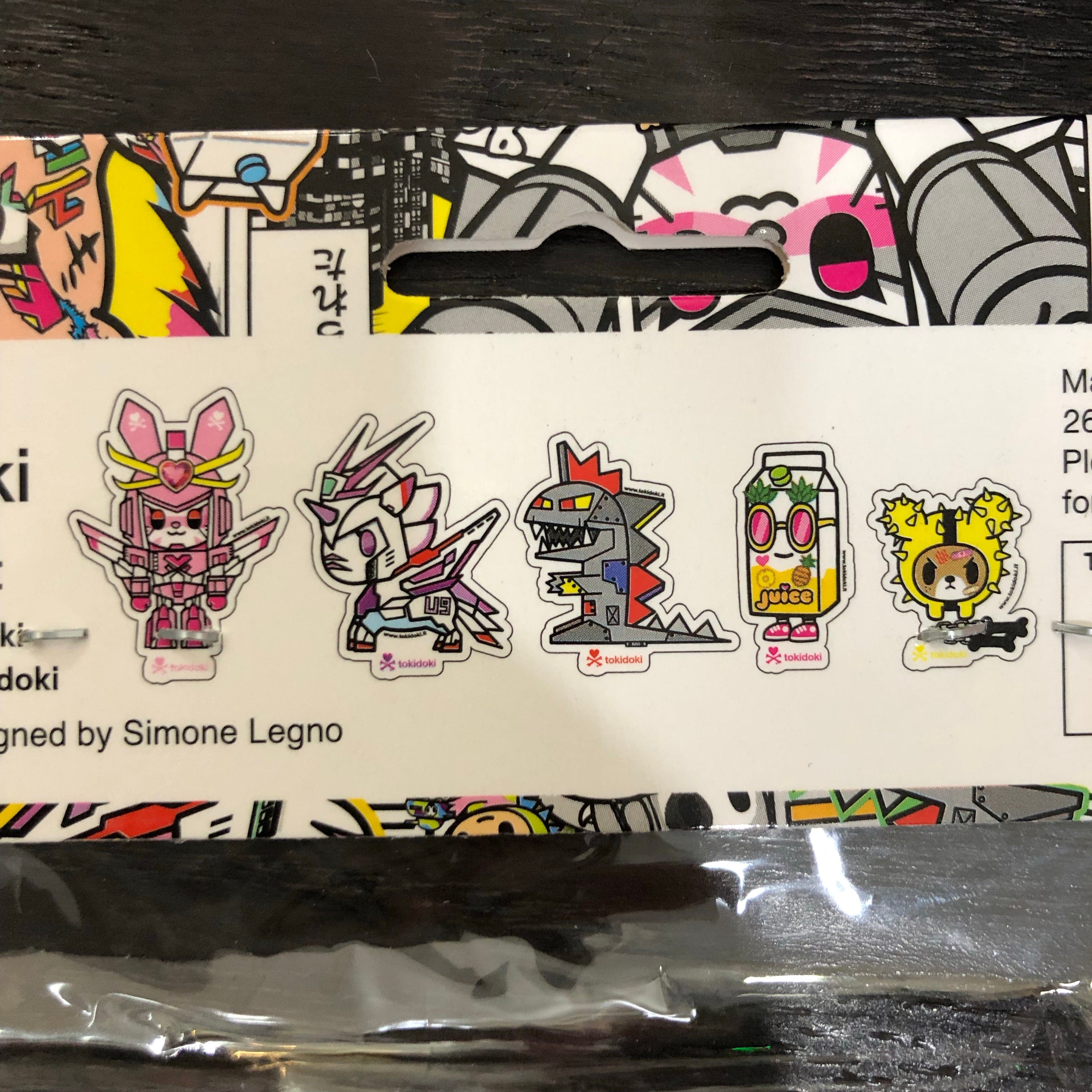 TKDK tokidoki Manga Mania 5 Stickers Set Kawaii Gifts 840080898292