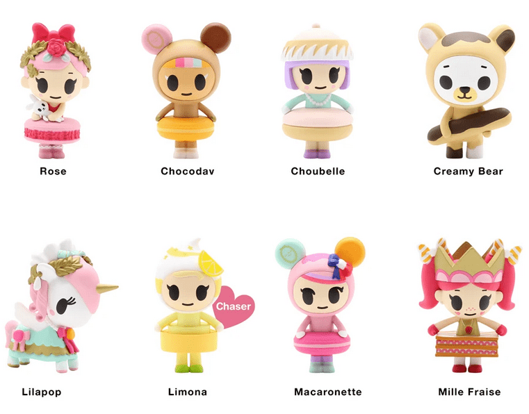 TKDK tokidoki Les Secrets Laduree Macaron Vinyl Figure Surprise Box Kawaii Gifts 840080806549