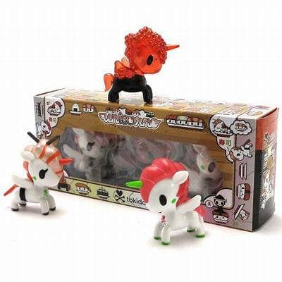 TKDK UNICORNO 3PK SUSHICORNO Vinyl Figure Set Kawaii Gifts 818310025923