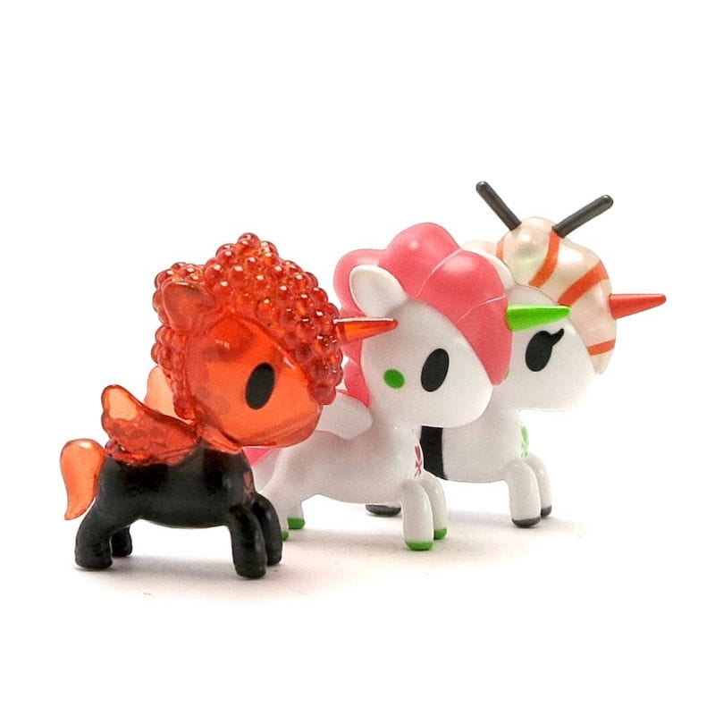 TKDK UNICORNO 3PK SUSHICORNO Vinyl Figure Set Kawaii Gifts 818310025923