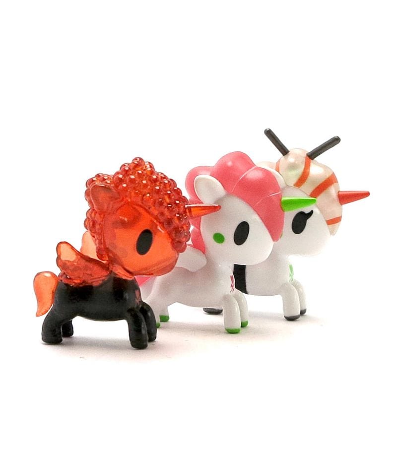 TKDK UNICORNO 3PK SUSHICORNO Vinyl Figure Set Kawaii Gifts 818310025923
