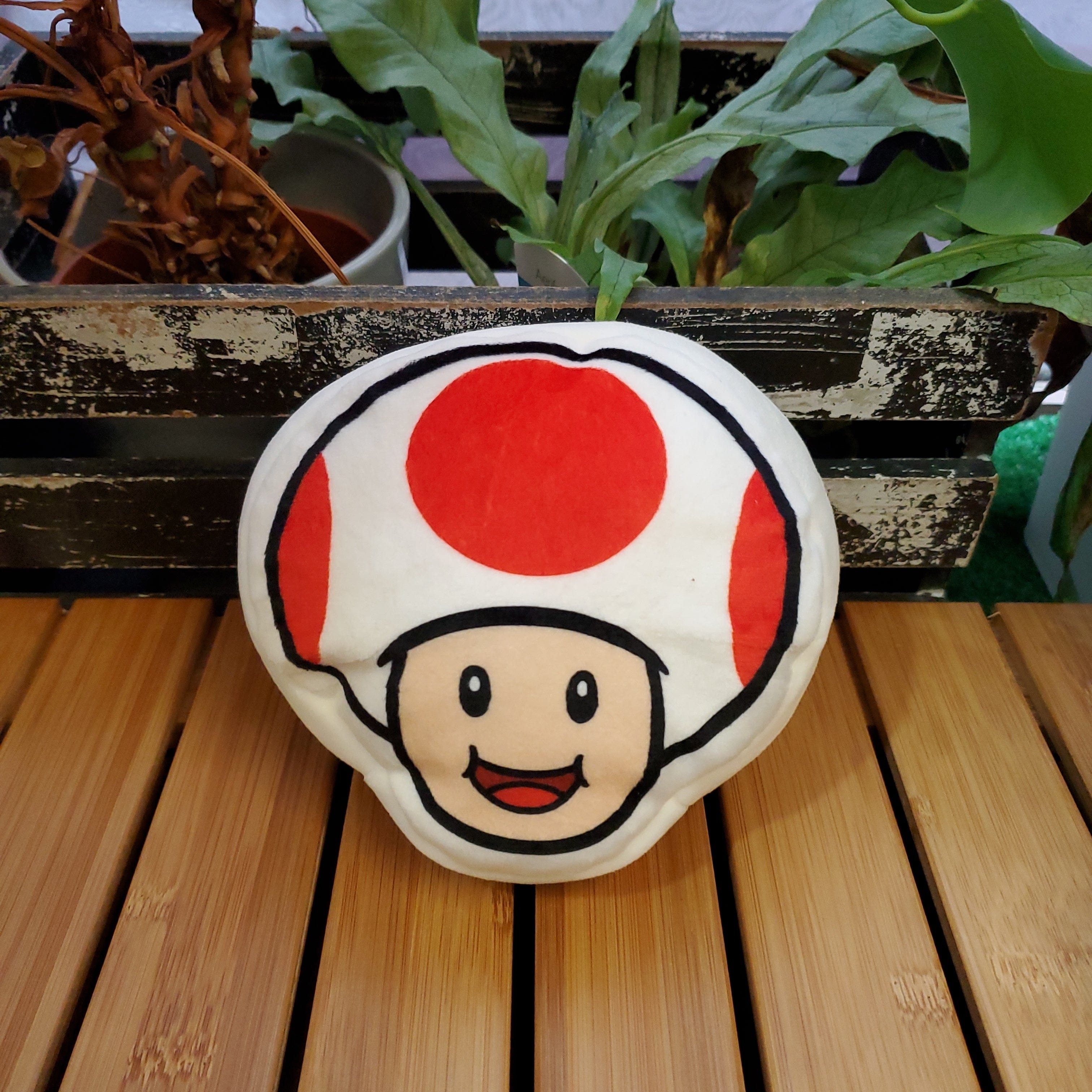 TOMY Super Mario Club Mocchi-Mocchi 6 Inch Plush Toad Kawaii Gifts 053941124212