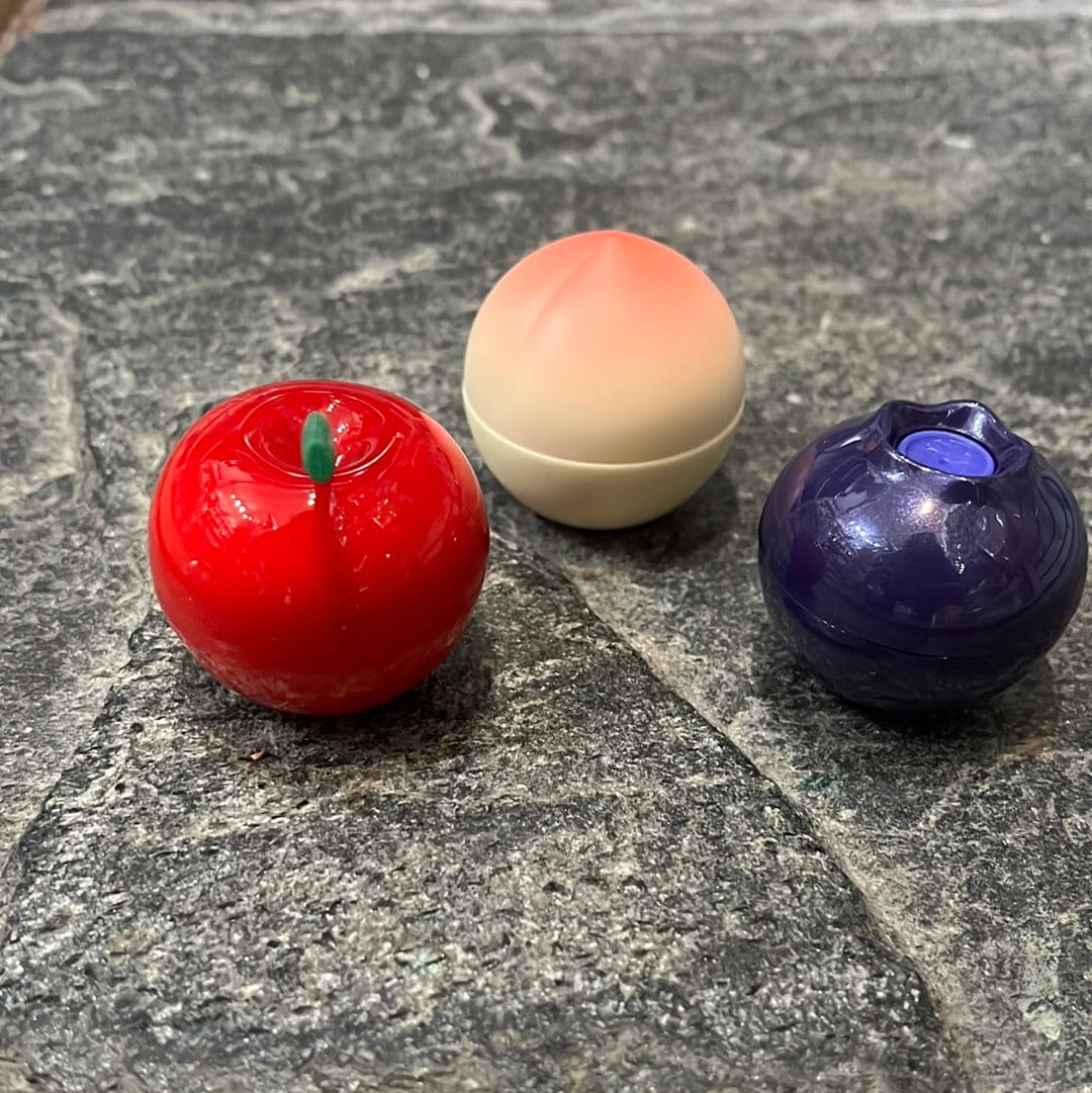 TONYMOLY Mini Fruit Lip Balms: Peach, Cherry & Blueberry Kawaii Gifts