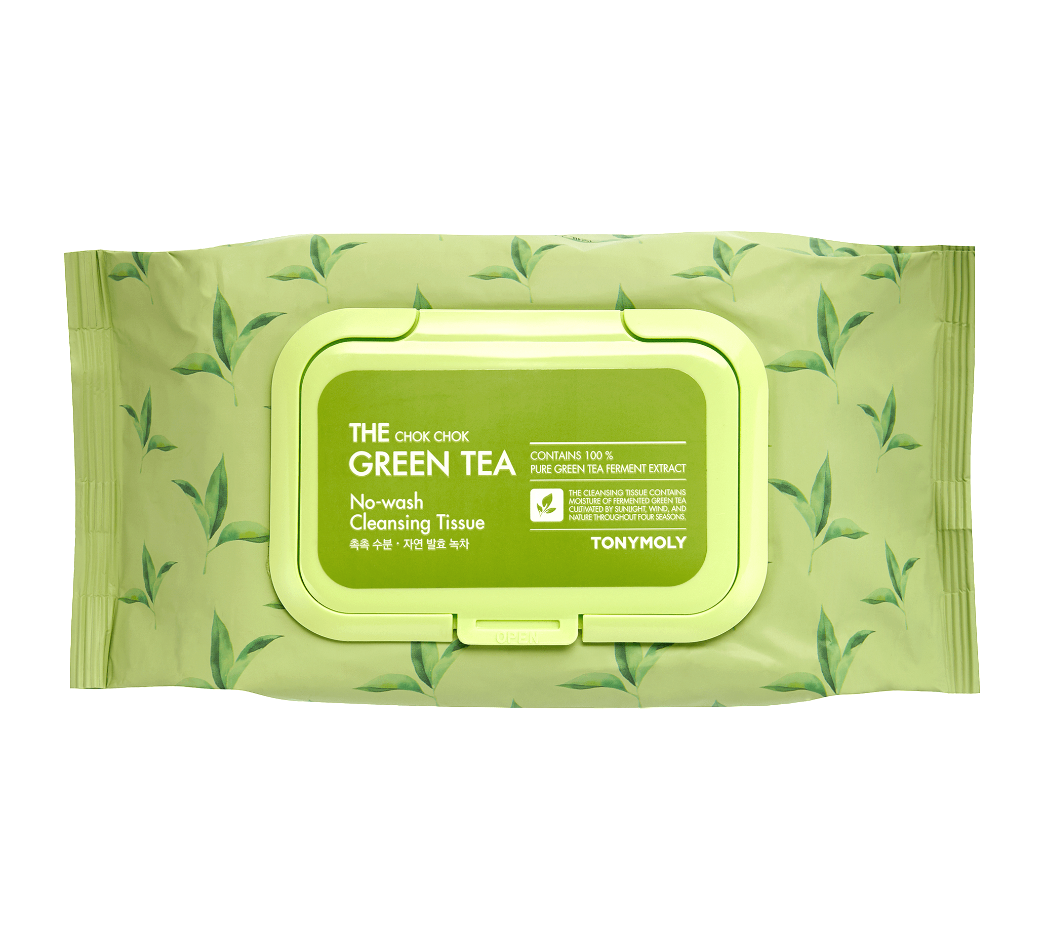 TONYMOLY The Chok Chok Green Tea Cleansing Tissue Kawaii Gifts 8806194026336