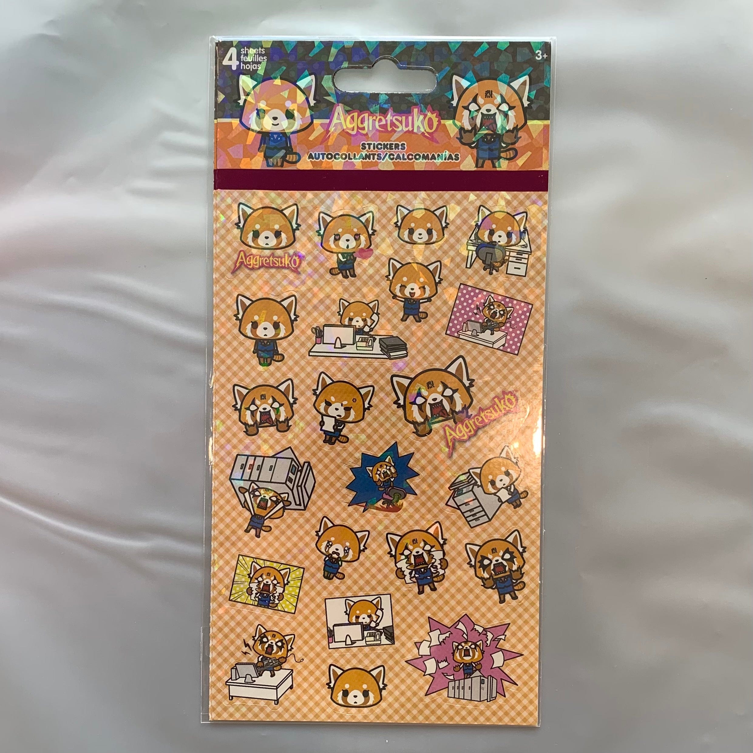 Trends International Aggretsuko Standard Stickers 4 Sheet Kawaii Gifts 042692078158