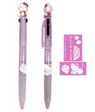 Weactive Fruity Hello Kitty 2-Color Ballpoint Pen Combo Writer Kawaii Gifts 840805147063