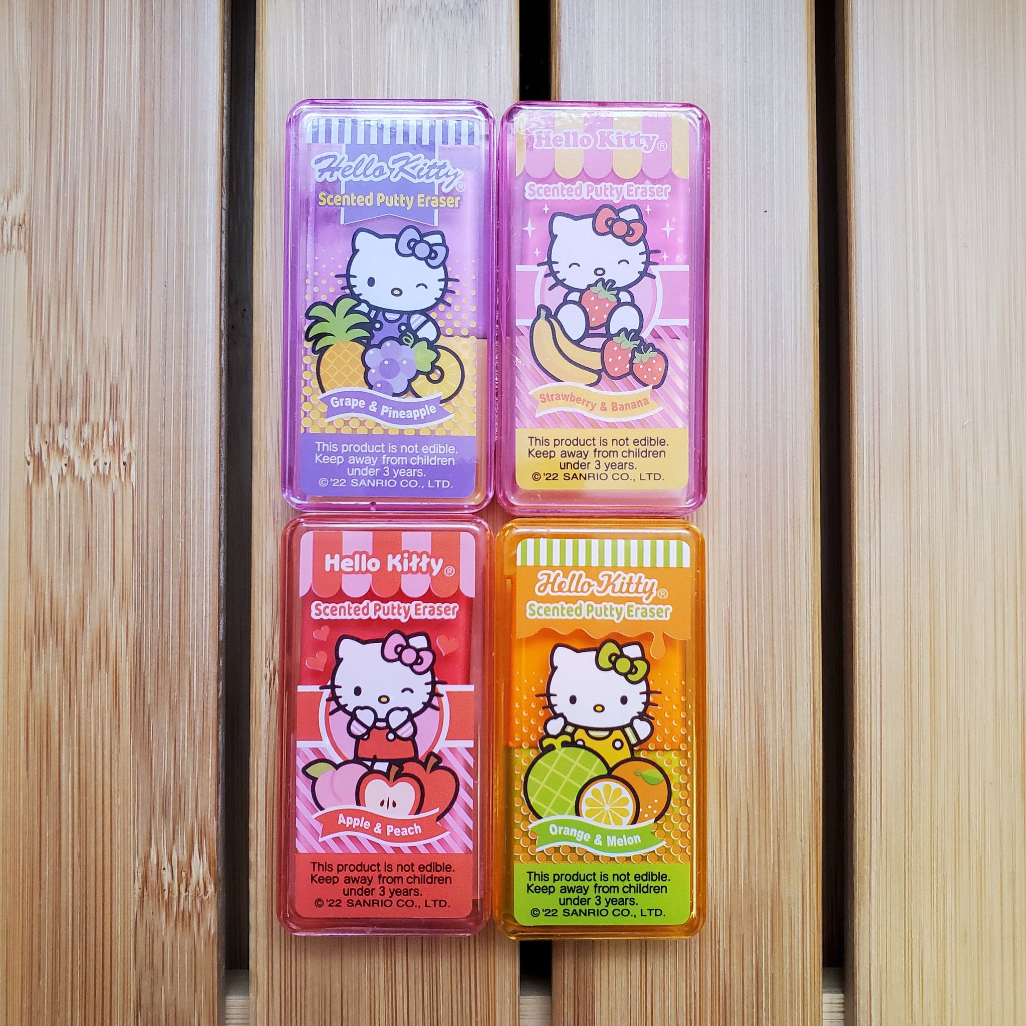 Hello Kitty Scented Putty Erasers in A Case