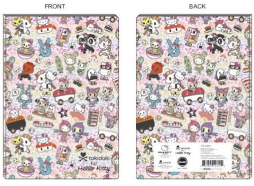 Weactive tokidoki X Hello Kitty Sushi Japanese Food Lined Notebook Kawaii Gifts 840805143102