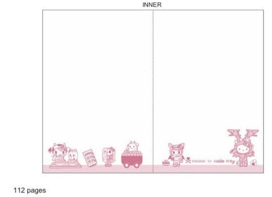 Weactive tokidoki X Hello Kitty Sushi Japanese Food Lined Notebook Kawaii Gifts 840805143102
