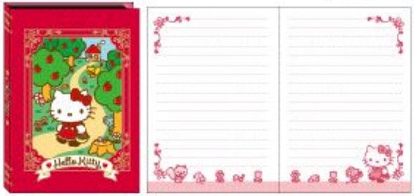 Weactive Hello Kitty Apple Forest and Tea Party Memo Red Kawaii Gifts