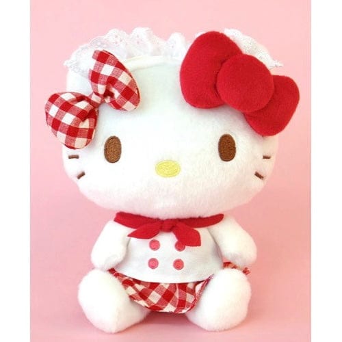 Weactive Hello Kitty 7 IN PLUSH CAFÉ GINGHAM Kawaii Gifts 840805139822