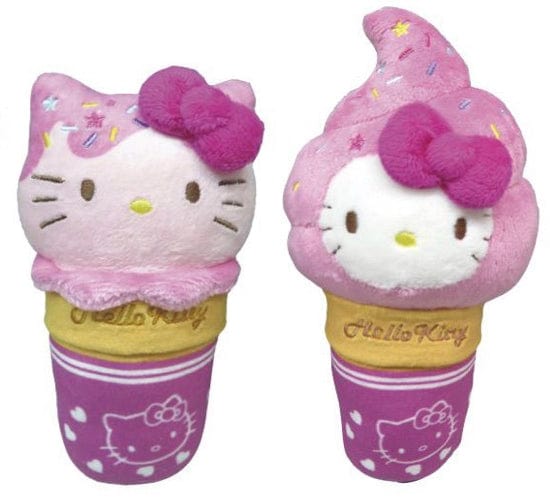 Weactive Hello Kitty Ice Cream Cone Plushies Kawaii Gifts