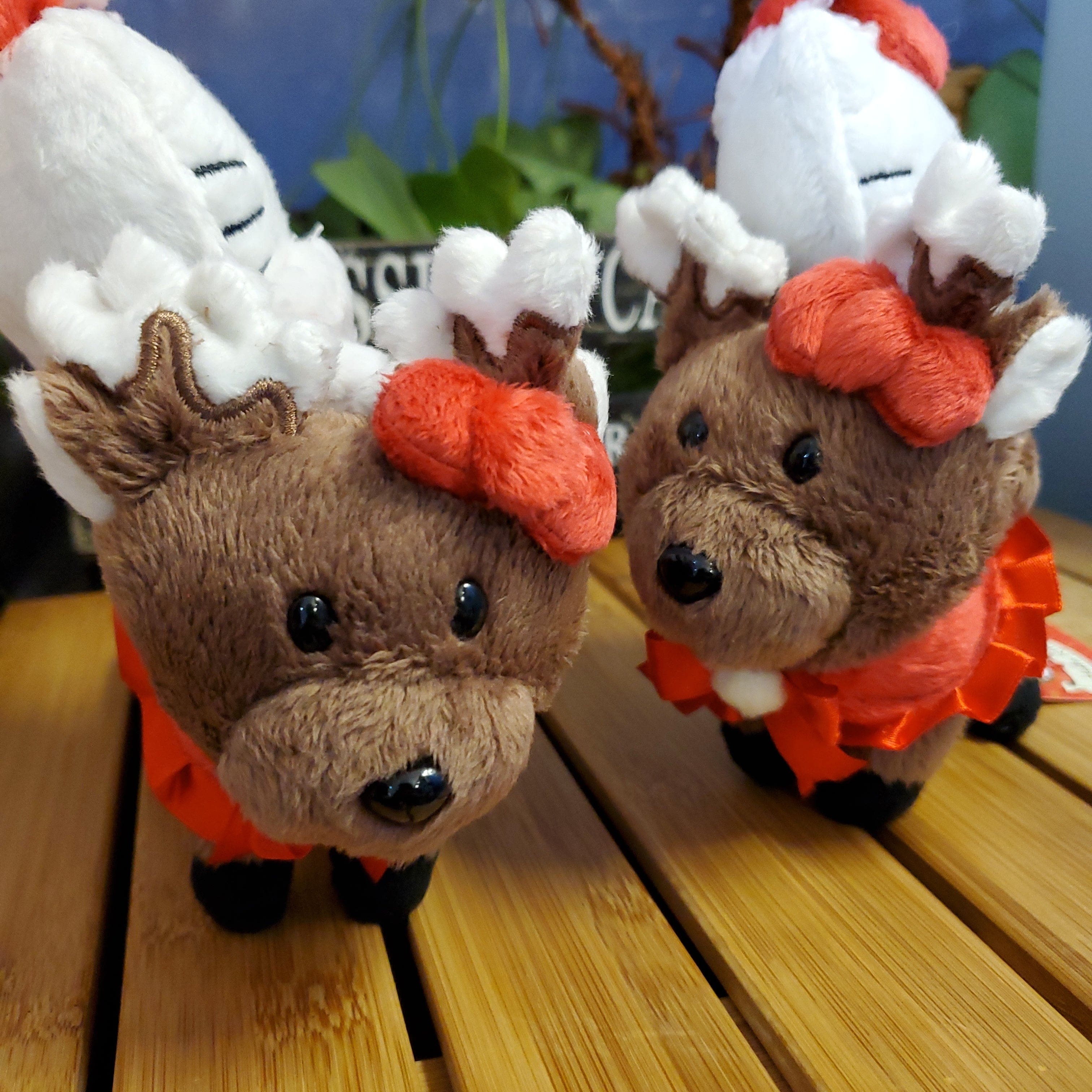 Weactive Hello Kitty Santa On Reindeer 7" Plush Set Kawaii Gifts 840805145083