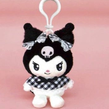 Weactive Kuromi Gingham Caplet Plushies 6" Inch Bag Charm Kawaii Gifts 840805144741