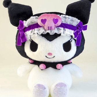 Weactive Lace Lolita Kuromi 10" Plush Kawaii Gifts 840805140347