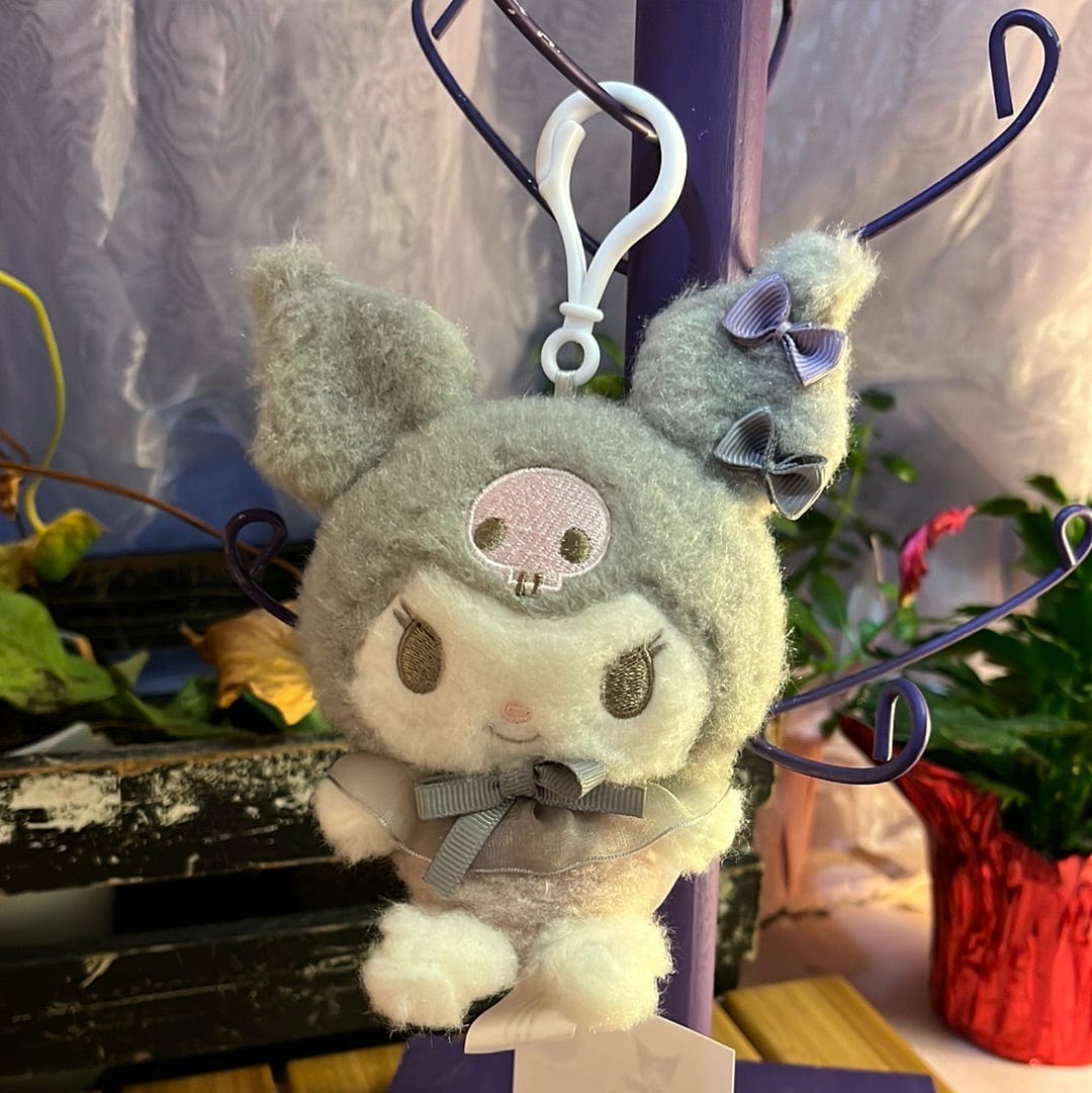 Weactive Sanrio Friends Soft & Cuddly 4.5" Fuzzy Plush Bag Charms Kuromi Kawaii Gifts 840805146462