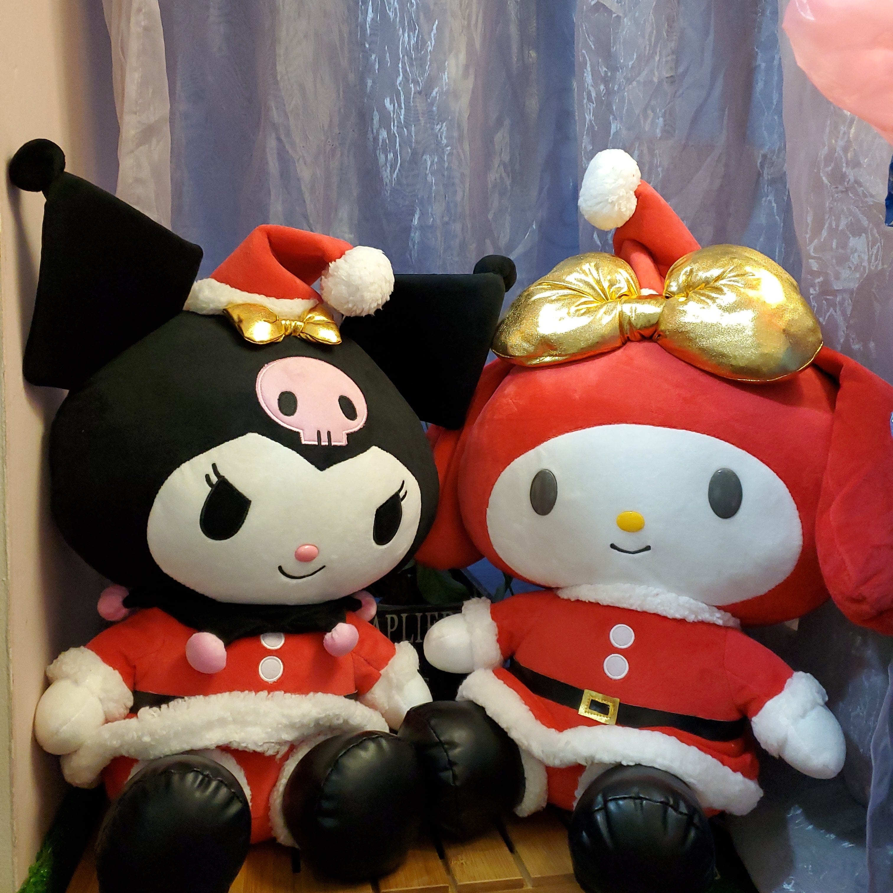 Weactive Santa Kuromi & My Melody 15" Large Plush Kawaii Gifts