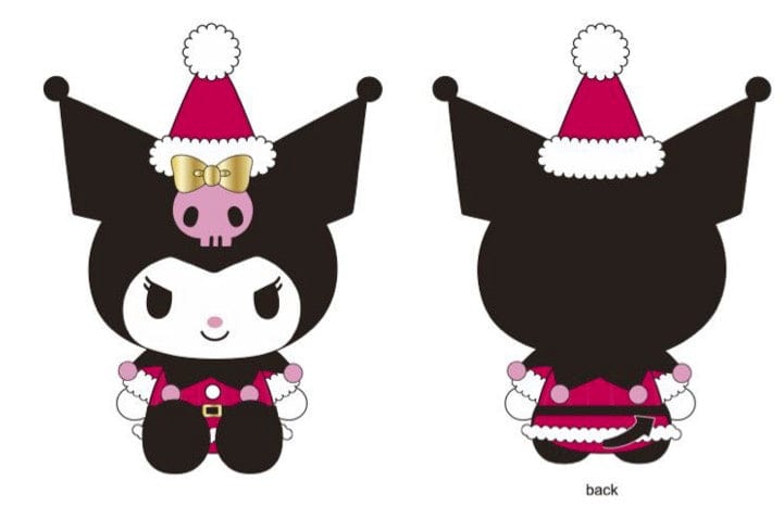 Weactive Santa Kuromi & My Melody 15" Large Plush Santa Kuromi Kawaii Gifts 840805145038