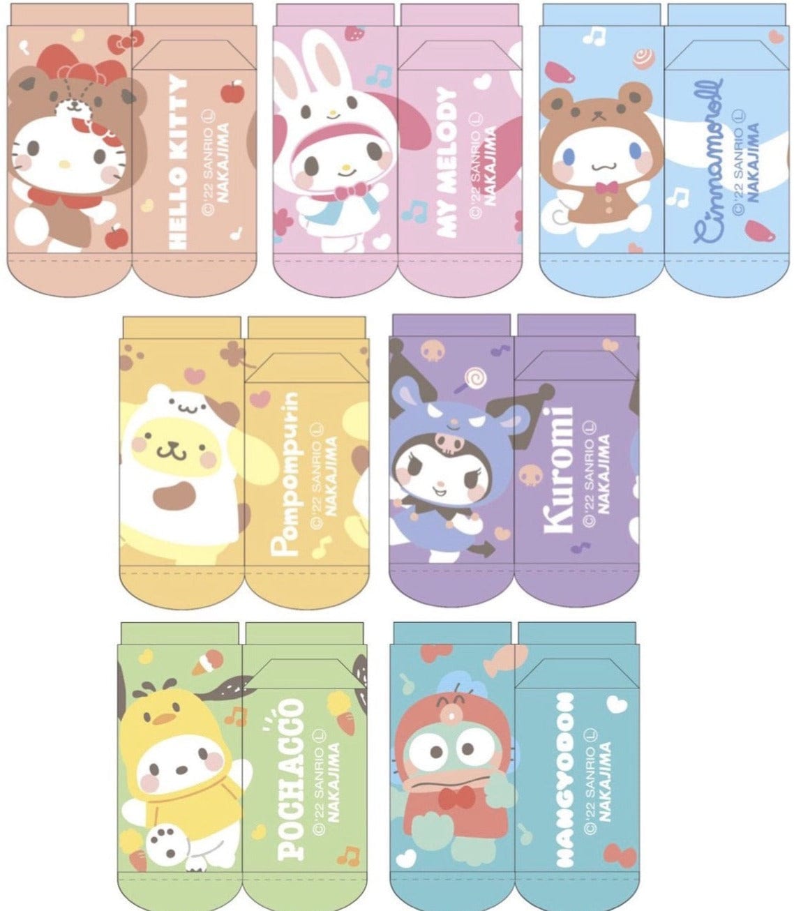 Weactive Sanrio Friends BFF Socks Adult Size Kawaii Gifts