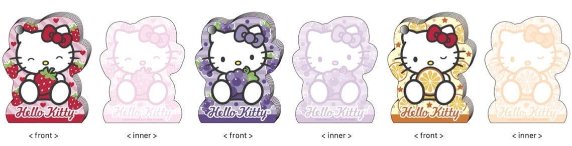 Weactive Hello Kitty Fruity Summer Die-Cut Memos Kawaii Gifts 840805143300